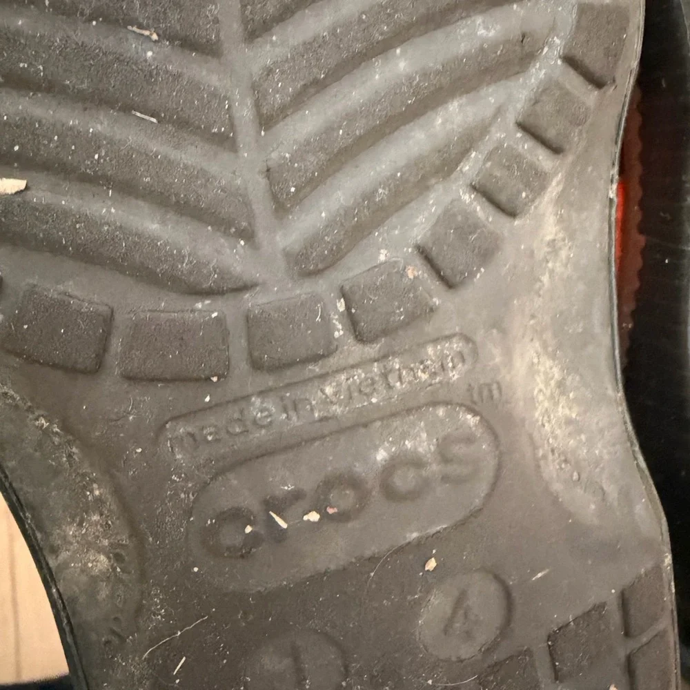 CROCS Kids Shoes in Orange and Black
